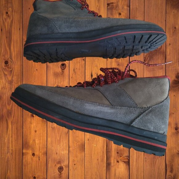 NIKE I.E. BOYS SIZE 6.5 GRAY RUNNING SHOES/ANKLE BOOTS LACE UP CASUAL CLASSIC - Picture 7 of 8